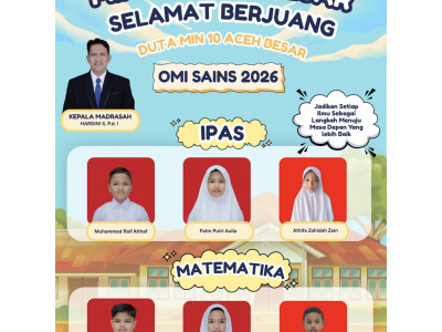  MIN 10 Aceh Besar Siap Berjuang di OMI Sains 2026