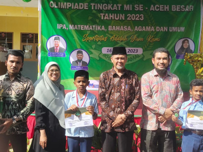 MIN 10 ACEH BESAR RAIH JUARA 3 OLIMPIADE IPA DAN OLIMPIADE MATEMATIKA TINGKAT MI SE-ACEH BESAR 2023